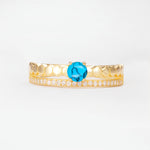 SR20086 Turquoise Ring - Yellow-Gold