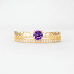 SR20086 Amethyst Ring - Yellow-Gold
