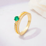 SR20086 Emerald Ring - Additional view