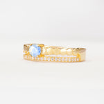 SR20086 Moonstone Ring - White-Gold