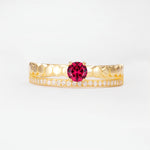SR20086 Ruby Ring - Yellow-Gold